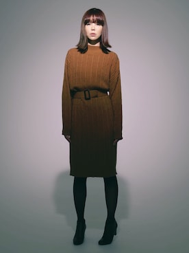 「キャメル」｜MEGさん（レディース・163cm）の秋コーディネート