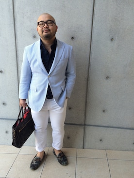 「迷彩コーデ」｜「アイテム（ジャケット/アウター）」を使った、平地大樹 aka ひらっちさん（メンズ・176cm）の春コーディネート