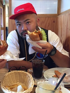 「アイテム（ジャージ）」を使った、平地大樹 aka ひらっちさん（メンズ・176cm・30代）の秋コーディネート