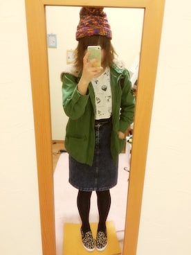 「cepo（セポ）のアイテム（モッズコート）」を使った、noaさん（レディース・156cm）の秋コーディネート