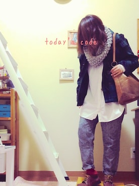 「axes femme（アクシーズファム）のアイテム（ダッフルコート）」を使った、noaさん（レディース・156cm）の秋コーディネート