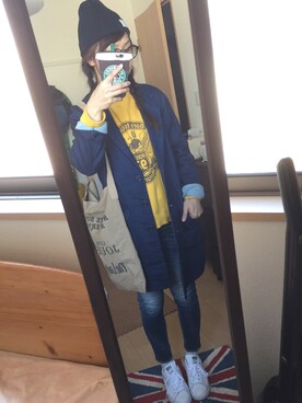 「TODAYFUL（トゥデイフル）のNEW CARRY's　Glasses（メガネ）」を使った、ちゃんみーさん（レディース・160cm）の冬コーディネート