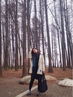 「NIKE(ナイキ)のアイテム(ショルダーバッグ)」を使った、vvgalaxyさん(レディース・173cm)の春コーディネート