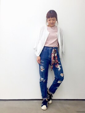 「Discoat」｜CHIHIROさん（レディース・160cm）の春コーディネート