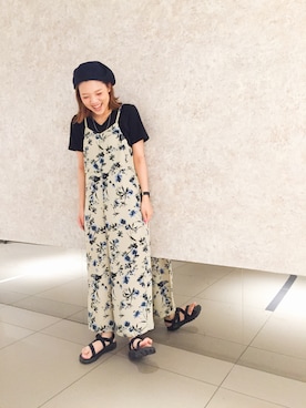 「Discoat」｜「アイテム（オールインワン・サロペット）」を使った、CHIHIROさん（レディース・160cm）の夏コーディネート