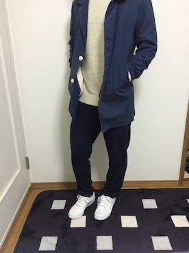 「Daniel Wellington（ダニエルウェリントン）の【Daniel Wellington】レザーバンド３６ＭＭ（アナログ腕時計）」を使った、ガングリさん（メンズ・178cm）の秋コーディネート