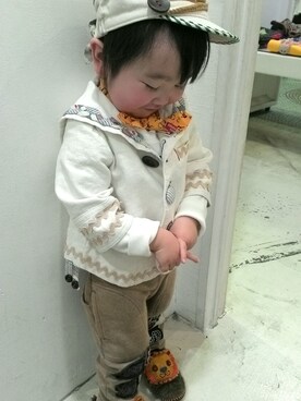 ヒカリバchanさん（キッズ・90cm）の冬コーディネート