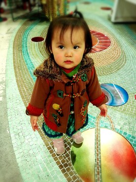 ヒカリバchanさん（キッズ・80cm）の冬コーディネート