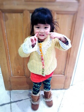 ヒカリバchanさん（キッズ・90cm）の冬コーディネート