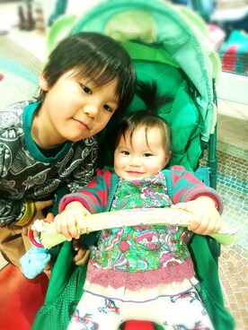 ヒカリバchanさん（キッズ・80cm）の冬コーディネート