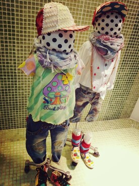 ヒカリバchanさん（キッズ・110cm）の春コーディネート