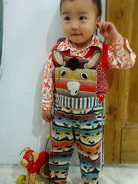 ヒカリバchanさん（キッズ・90cm）の春コーディネート