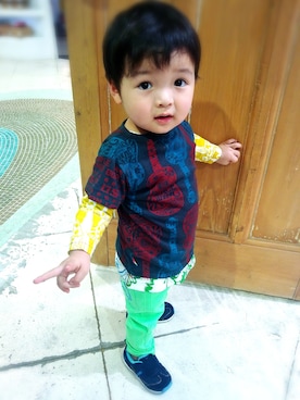 ヒカリバchanさん（キッズ・90cm）の春コーディネート