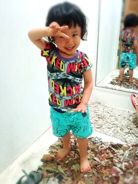 ヒカリバchanさん(キッズ・90cm)の春コーディネート