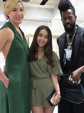 「ZALORA（-）のアイテム（つなぎ/オールインワン）」を使った、ponypongさん（レディース・161cm）の夏コーディネート