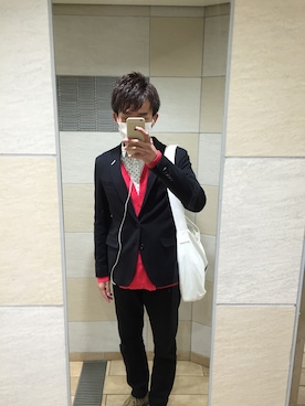「JOURNAL STANDARD（ジャーナルスタンダード）のアイテム（シューズ）」を使った、SHOTAさん（メンズ・171cm）の秋コーディネート