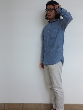 「アイテム（ドレスシューズ）」を使った、達冨　祐太さん（メンズ・170cm）の冬コーディネート