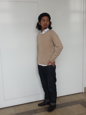 「アイテム（ドレスシューズ）」を使った、達冨　祐太さん（メンズ・170cm）の冬コーディネート