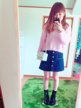 「one way（ワンウェイ）のアイテム（シューズ）」を使った、Nozomiさん（レディース・163cm）の春コーディネート