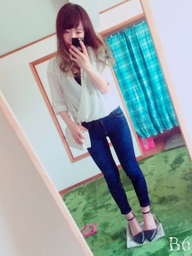 「one way（ワンウェイ）のアイテム（シューズ）」を使った、Nozomiさん（レディース・163cm）の夏コーディネート