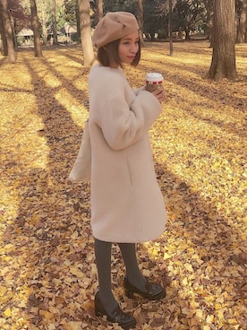 「Another Edition（アナザーエディション）のアイテム（その他アウター）」を使った、yuri.さん（レディース・150cm）の冬コーディネート