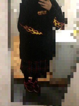 「タータンチェック」｜りりっくさん（レディース・162cm）の冬コーディネート