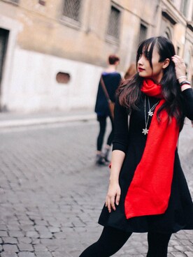 「Grafeaのアイテム」を使った、高牛奶童鞋_Milkkoさん（レディース・162cm）の冬コーディネート