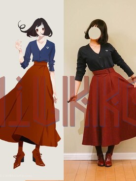 高牛奶童鞋_Milkkoさん（レディース・162cm）の冬コーディネート