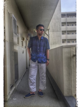 「ASPESI（アスペジ）のアイテム（パンツ）」を使った、だいきさん（メンズ・171cm）の夏コーディネート