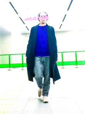 「A.P.C.（アーペーセー）のアイテム（ニットキャップ/ビーニー）」を使った、konitagさん（メンズ・177cm）の春コーディネート