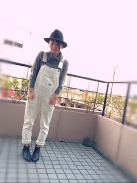 「WC（ダブル シー）のアイテム（オールインワン・サロペット）」を使った、K_Kさん（レディース・156cm）の秋コーディネート