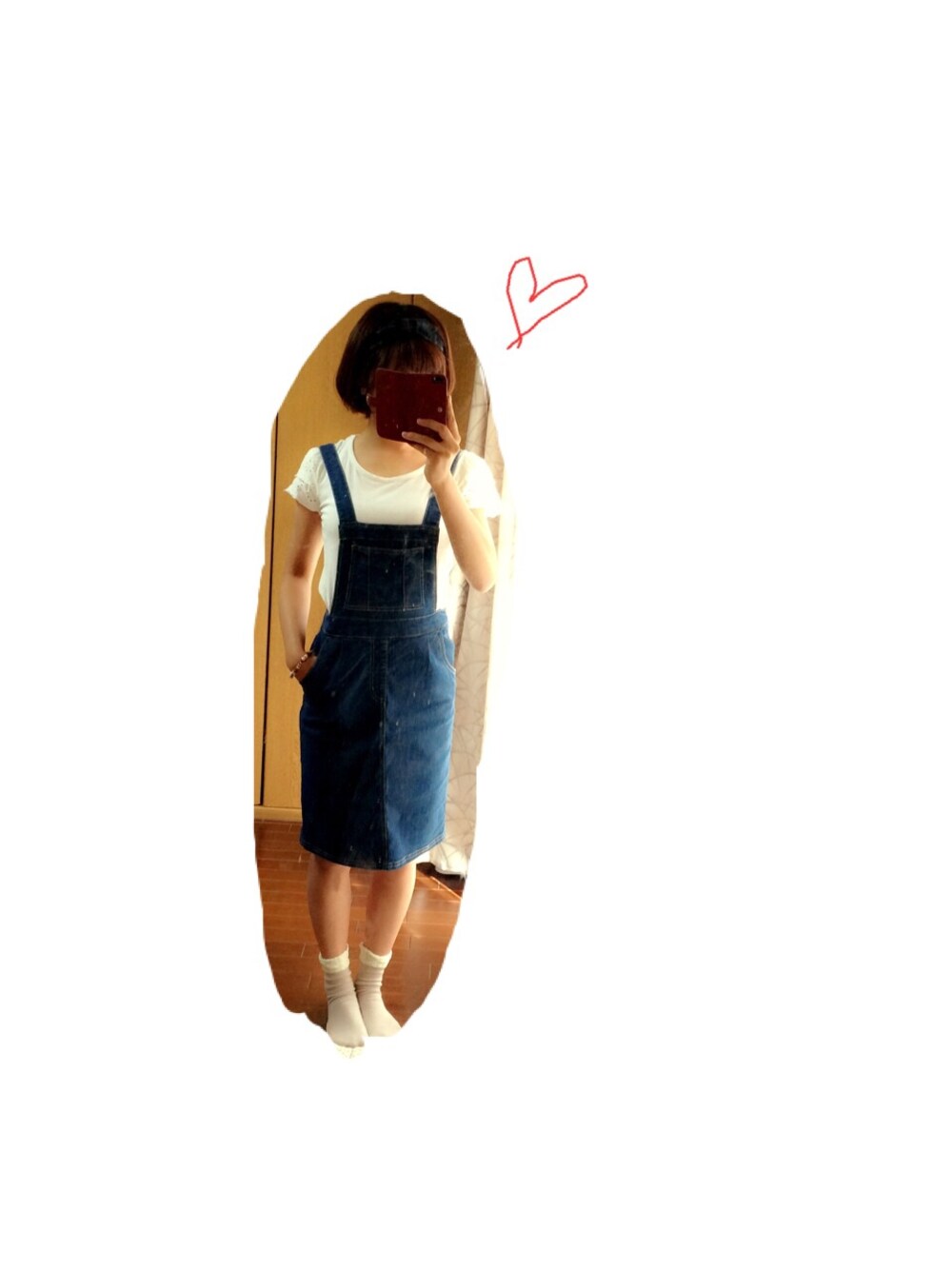 「通販のアイテム（Tシャツ/カットソー、ホワイト系）」を使った、🇬🇧👟❤️さん（レディース・161cm）の秋コーディネートの1枚目の写真