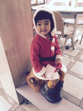 「SANTACROCE（サンタクロース）のアイテム」を使った、na.n.w.coさん（キッズ・90cm）の冬コーディネート