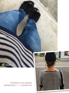 「CONVERSE（コンバース）のアイテム（ニットキャップ/ビーニー）」を使った、のんさん（レディース・159cm）の秋コーディネート