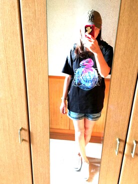 「MICKEY WATCH（ミッキーウォッチ）のアイテム」を使った、aya _sunaさん（レディース・164cm）の夏コーディネート