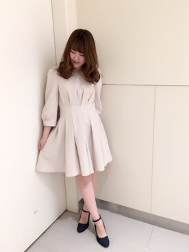 「Supreme.La.La.（シュープリームララ）のアイテム（パンプス）」を使った、Ayaka Hishizakiさん（レディース・156cm）の冬コーディネート