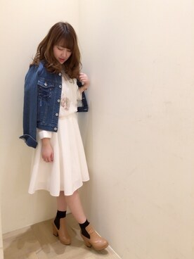「Supreme.La.La.（シュープリームララ）のアイテム（ジャケット/アウター）」を使った、Ayaka Hishizakiさん（レディース・156cm）の冬コーディネート