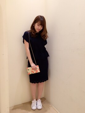 「Supreme.La.La.（シュープリームララ）のアイテム（その他トップス）」を使った、Ayaka Hishizakiさん（レディース・156cm）の春コーディネート