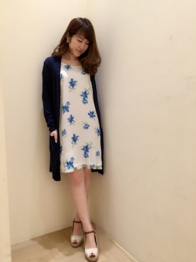 「アイテム（ワンピース/ドレス）」を使った、Ayaka Hishizakiさん（レディース・156cm・20代）の春コーディネート