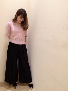 「Supreme.La.La.（シュープリームララ）のアイテム（サンダル）」を使った、Ayaka Hishizakiさん（レディース・156cm）の秋コーディネート