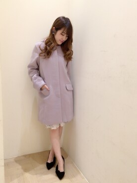 「Supreme.La.La.（シュープリームララ）のアイテム（その他アウター）」を使った、Ayaka Hishizakiさん（レディース・156cm）の秋コーディネート