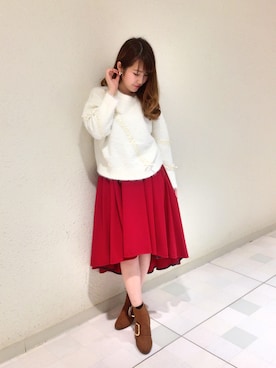 「アイテム（その他シューズ）」を使った、Ayaka Hishizakiさん（レディース・158cm・20代）の冬コーディネート