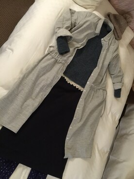 「Samansa Mos2（サマンサ モスモス）のアイテム（ニット/セーター、グリーン系）」を使った、なごみさん（レディース・165cm）の冬コーディネート