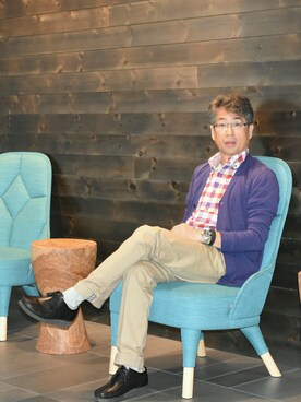 「MELROSE（メルローズ）のアイテム」を使った、のりさん（メンズ・165cm）の秋コーディネート