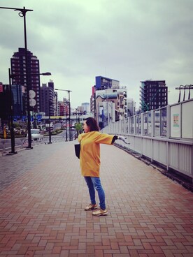 「nitca（ニトカ）のアイテム（その他アウター）」を使った、noeさん（レディース・160cm）の秋コーディネート