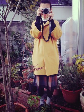 「nitca（ニトカ）のアイテム（その他アウター）」を使った、noeさん（レディース・160cm）の冬コーディネート