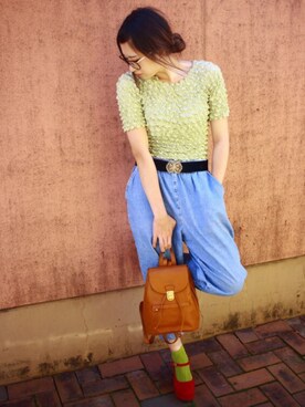 「アイテム（その他トップス）」を使った、TAMAO。さん（レディース・163cm・20代）の秋コーディネート