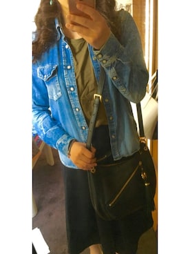 「MichaelKors」｜「アイテム（デニムジャケット）」を使った、Ｐさん（レディース・160cm）の春コーディネート