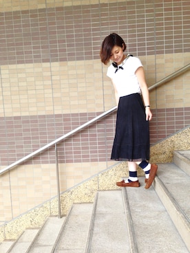 「ミネトンカ」｜noguchiさん（レディース・158cm）の春コーディネート