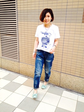 「ミネトンカ」｜noguchiさん（レディース・158cm）の春コーディネート